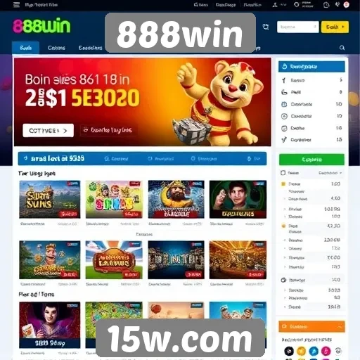 Interface do site 888win melhora experiência do usuário